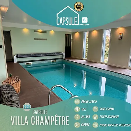 Villa Capsule Champetre Piscine Billard *